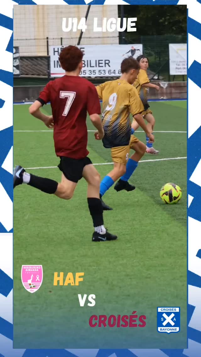 📷 Retour sur la confrontation serrée entre nos U14 Ligue 🔵⚪️ et 🟡 cette fois et les @croises_sa_bayonne_football
🙏 Merci à @riko64990 et @nicolas_menou pour les photos
#AupaHiriburu #GoraMutilak