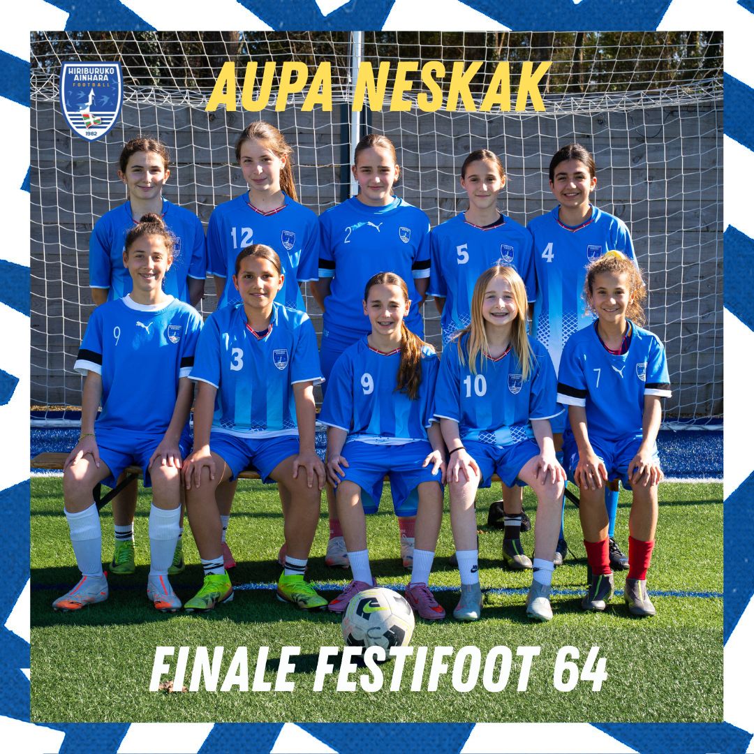 🏆 Tout le HAF souhaite une belle journée et le meilleur des parcours à ses U13 Féminines 🔵⚪ qui disputent la finale du Festifoot à Lescar ce samedi.
Tous derrière vous #AupaHiriburu #GoraNeskak 
@haf_u13u15f
